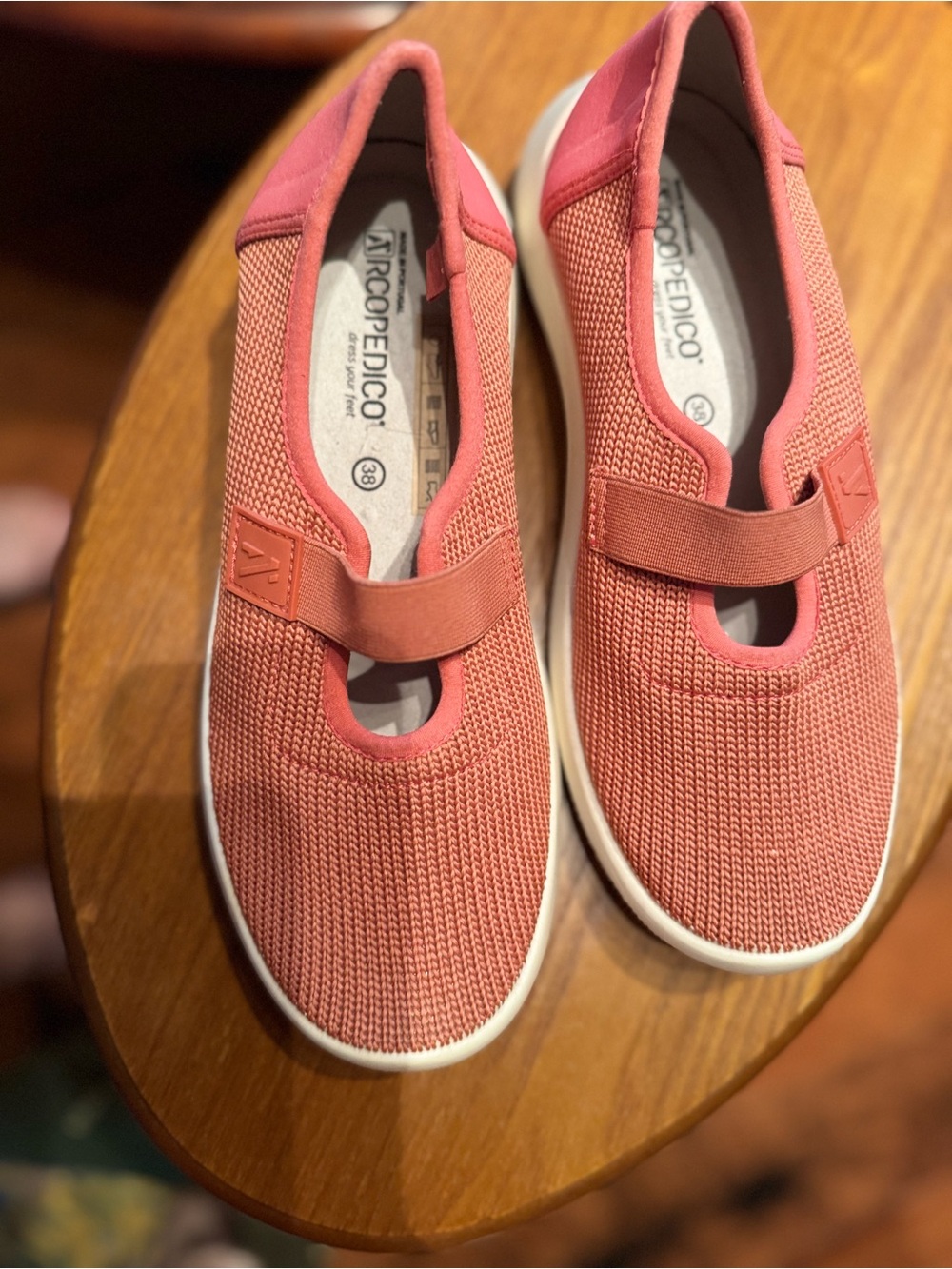 Arcopedico from Portugal Orange/Coral Slip-On Mary Jane Sneakers